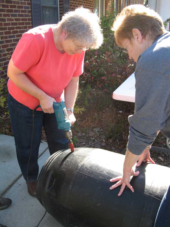 Making a rain barrel can also become a family affair. Lessons about watersheds and environmental stewardship are fourth and sixth grade standards of learning items.
