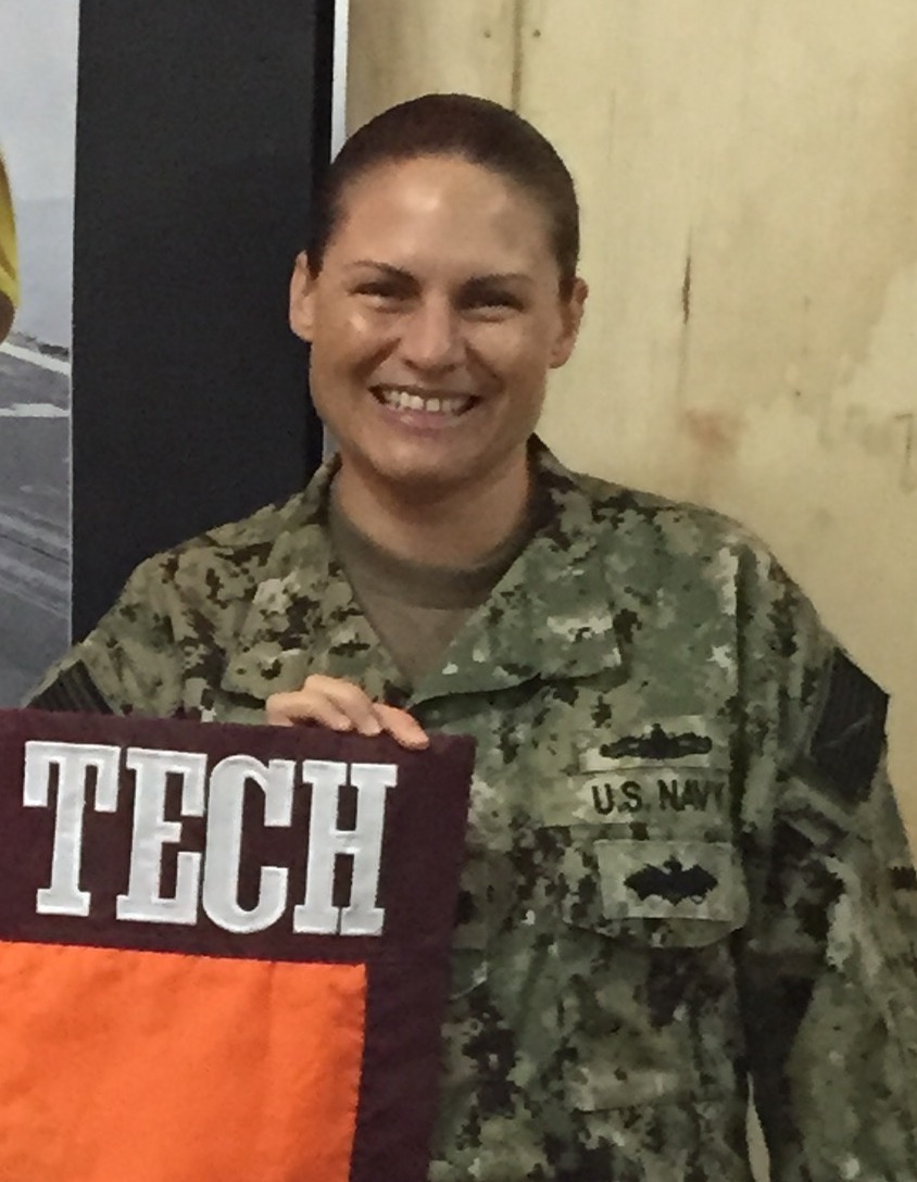 Cmdr. Nikki Phelps, U.S. Navy, Virginia Tech Corps of Cadets Class of 1998 who is currently deployed in Africa.