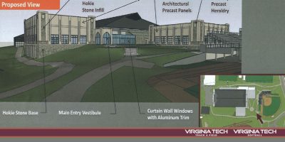 Rendering of changes to Rector Field House 
