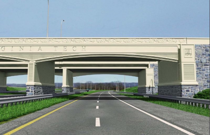 This rendering shows the bridges that will span U.S. 460 as part of the new Southgate Interchange.