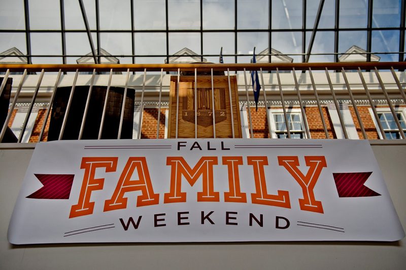 Fall Family weekend banner