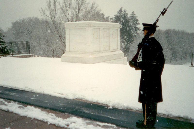Lt. Col. Brad Lawing, U.S. Army (retired), served as a sentinel at the Tomb of the Unknown Soldier 
