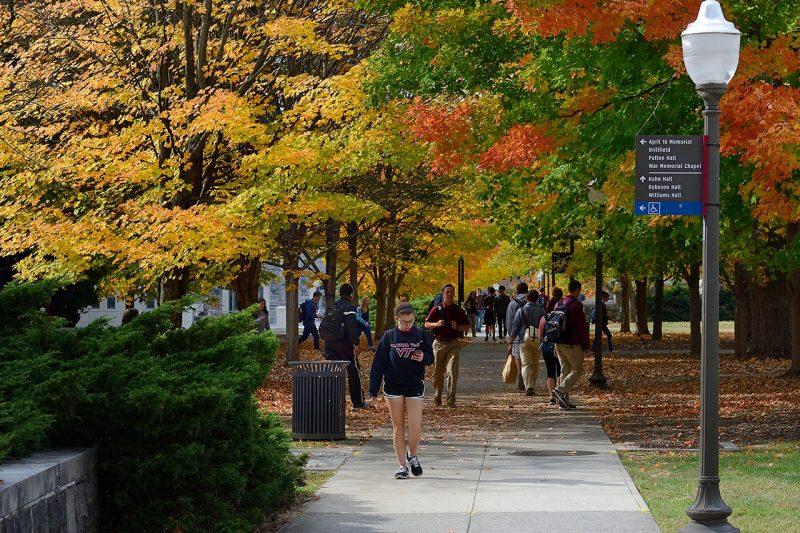 Fall on the Blacksburg campus