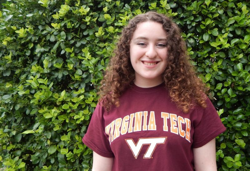 Photograph of incoming Virginia Tech student Celeste Rogers