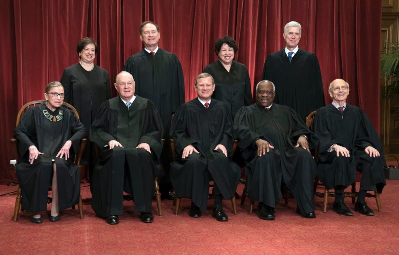 Image of US Supreme Court justices 