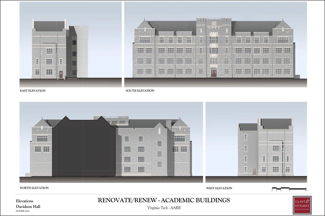Renovate/Renew - Academic Buildings | Elevations Davidson Hall