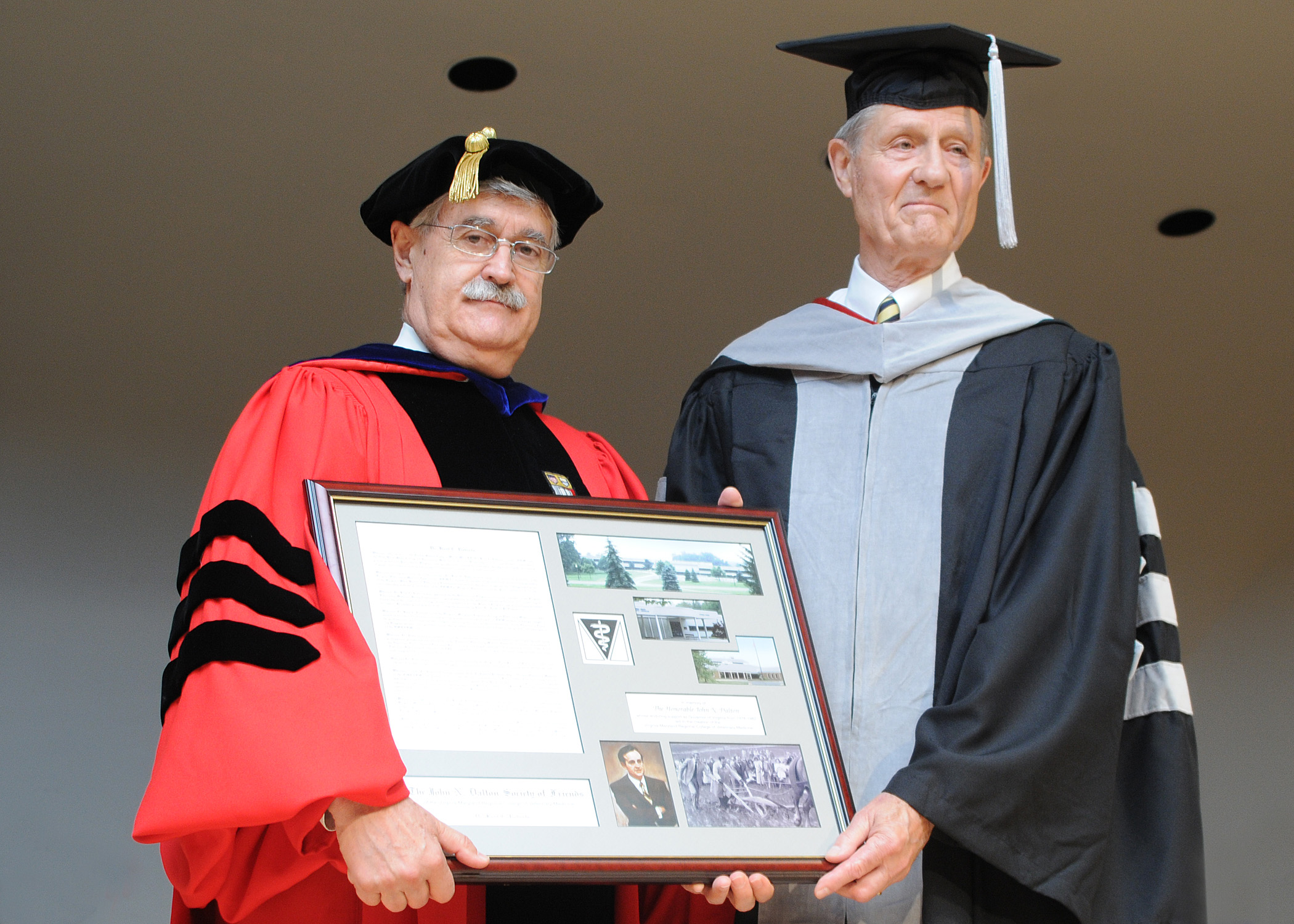 Dean Gerhardt Schurig (left) and Dr. Kent Roberts