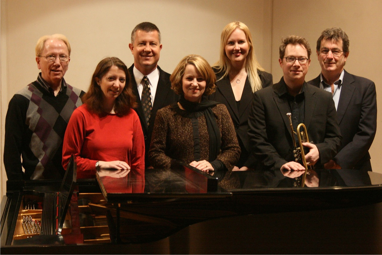 Pictured from left to right are David Jacobsen, Erica Sipes, Jay Crone, Elizabeth Crone, Nancy Harder, Jason Price, and Wallace Easter.
