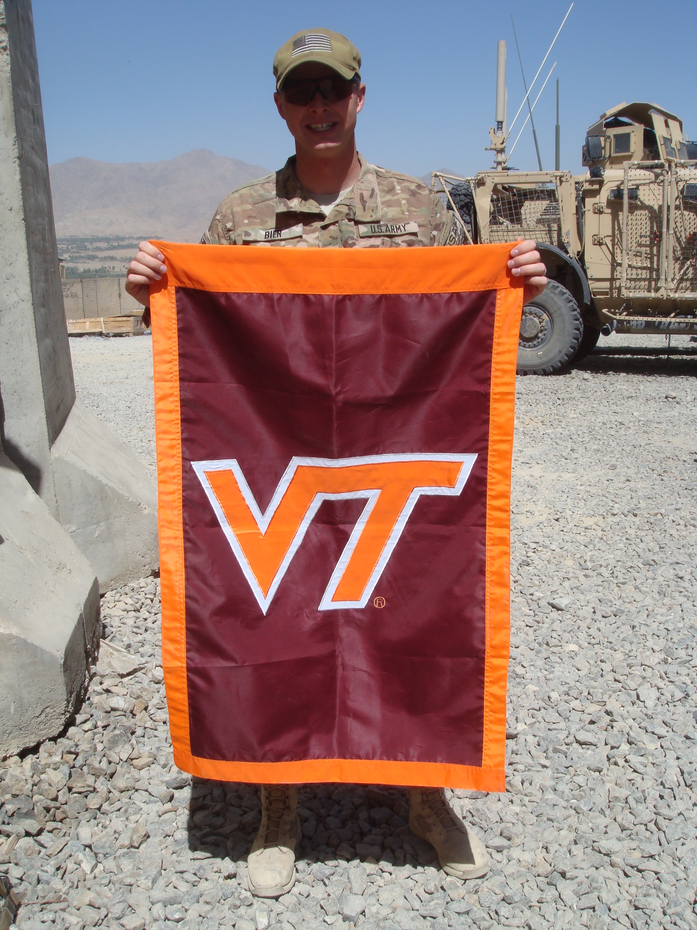1st Lt. Nathan Bier, U.S. Army, Virginia Tech Corps of Cadets Class of 2011 in Afghanistan