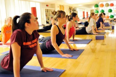 Virginia Tech students take advantage of the many fitness options offered through Recreational Sports programs.