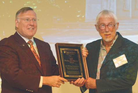 William Grossman (right) and Dean Richard C. Benson