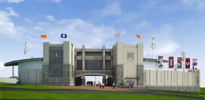 A rendering of the new entrance to English Field at Union Park.