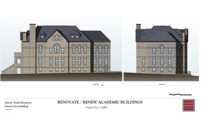 A rendering of the exterior to the Liberal Arts Building
