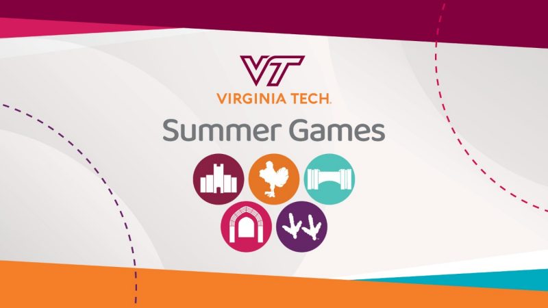 Image showing the Virginia Tech Summer Games rings which starts May 20.