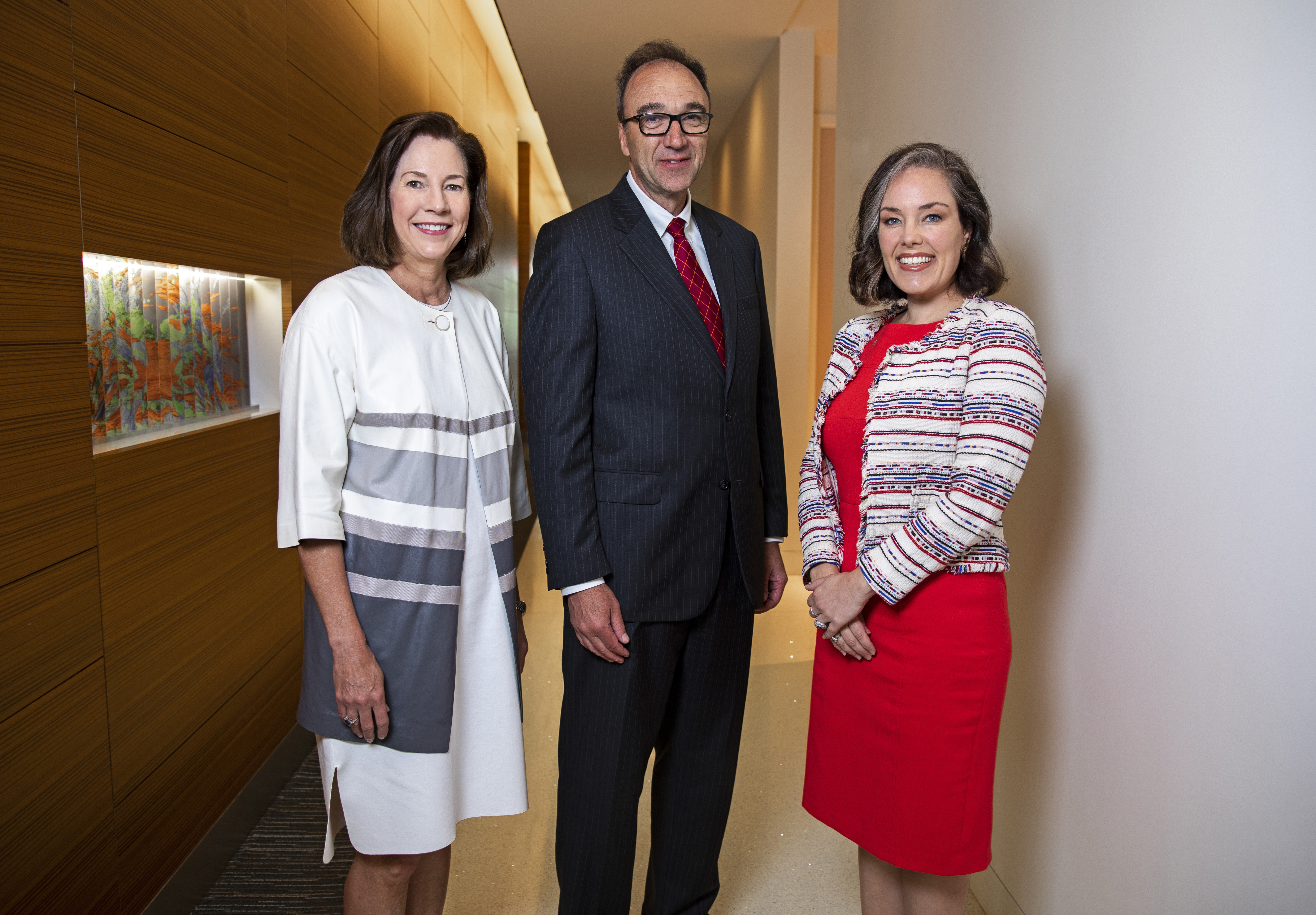 Lynne Doughtie, Horacio Valeiras, and Morgan Blackwood Patel are tri-chairs of Boundless Impact: The Campaign for Virginia Tech.