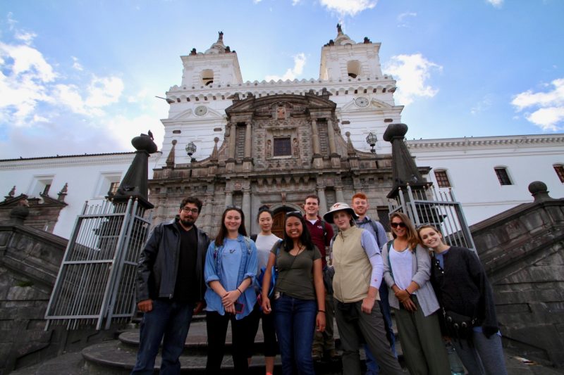 The second day in Ecuador include a tour of the historic buildings in Quito. 