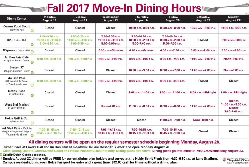 JPG of move in dining hours
