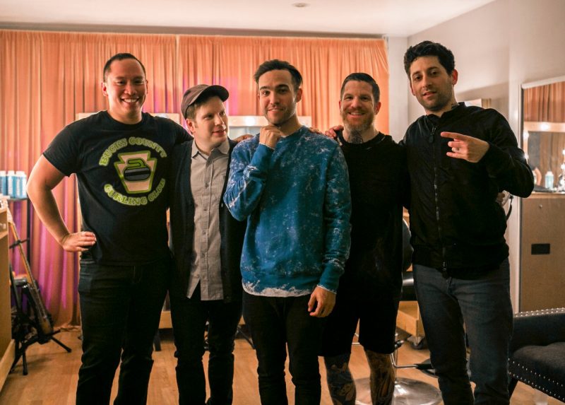 Mel Soria with Fall Out Boy.