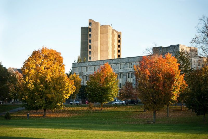 Slusher Hall on Virginia Tech's campus.