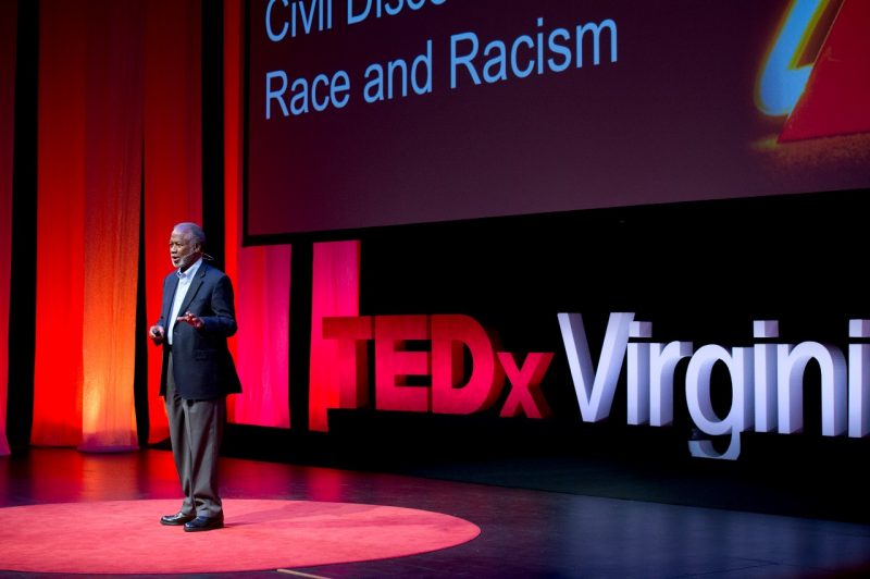 Wornie Reed giving TEDx talk at Virginia Tech