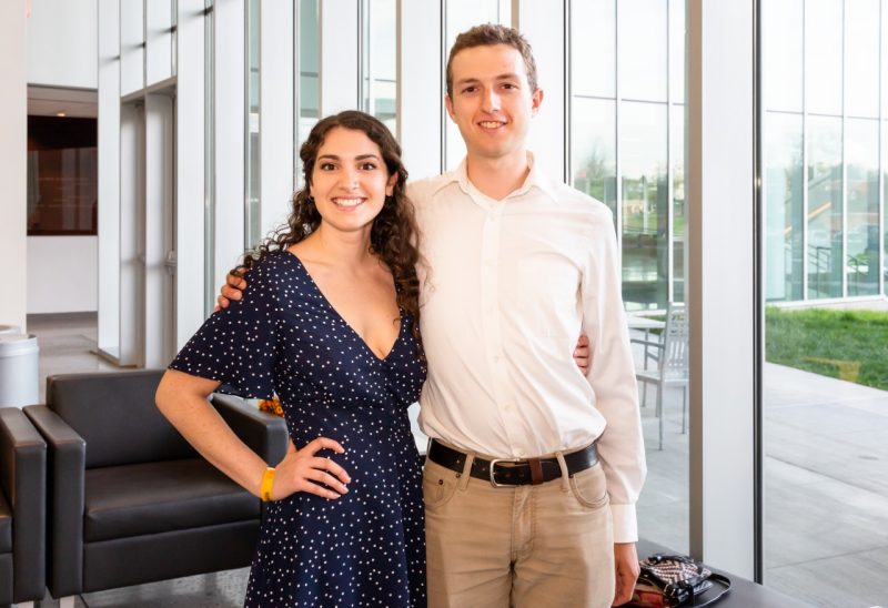 Steger Poetry Prize finalists Susan Rodriguez and Samuel James are both seniors majoring in literature and language. Rodriguez is also pursuing a major in biology while James is also majoring in philosophy.