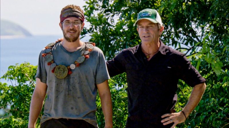 Rick Devens and show host Jeff Probst