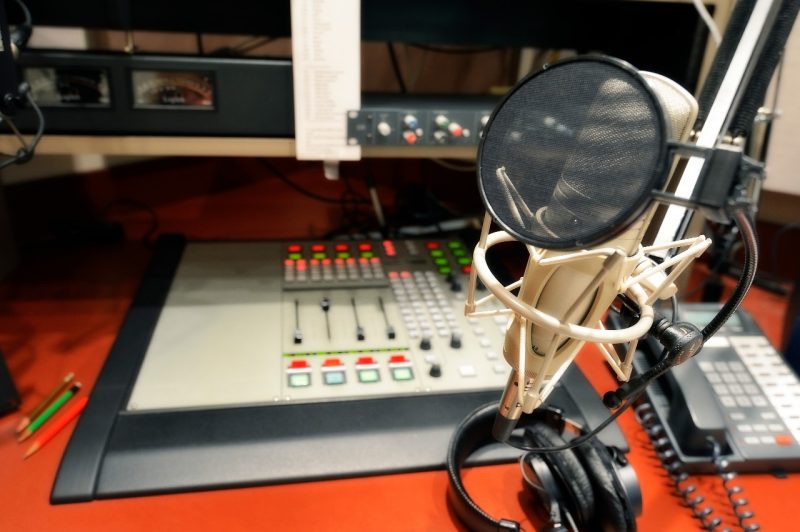 WVTF Public Radio station equipment.