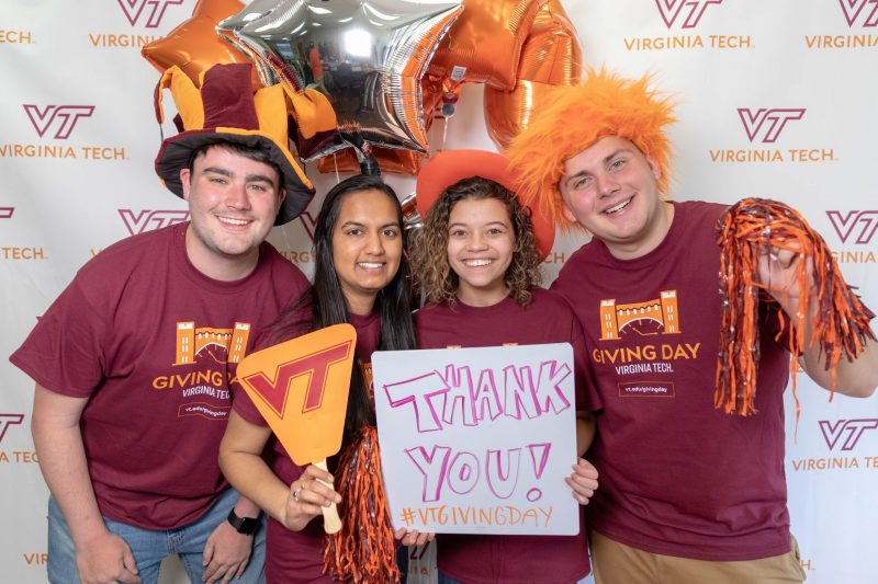 Virginia Tech Giving Day volunteers