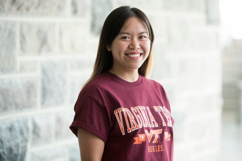 Virginia Tech student Ricabelle Pagara
