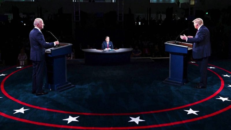 image of Presidential debate in 2020 