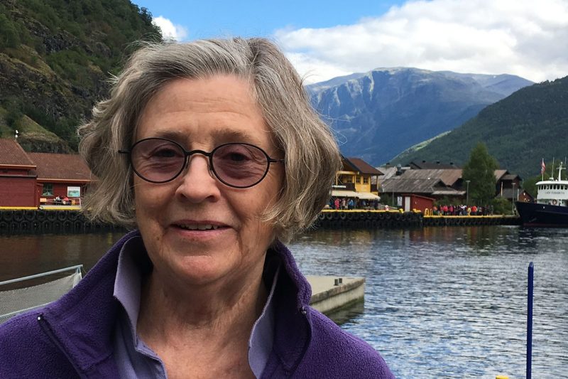 Kristine Fallon in a picture from Flåm, Norway.