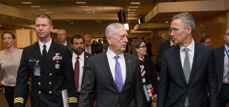 Ryan Stoddard with General Mattis during Mattis's time as Secretary of Defense.