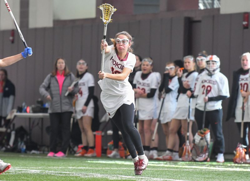 Jacelyn Lazore looking to score for the Virginia Tech lacrosse team