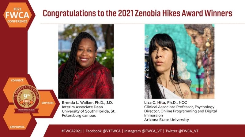 2021 Zenobia Hikes Award Winners