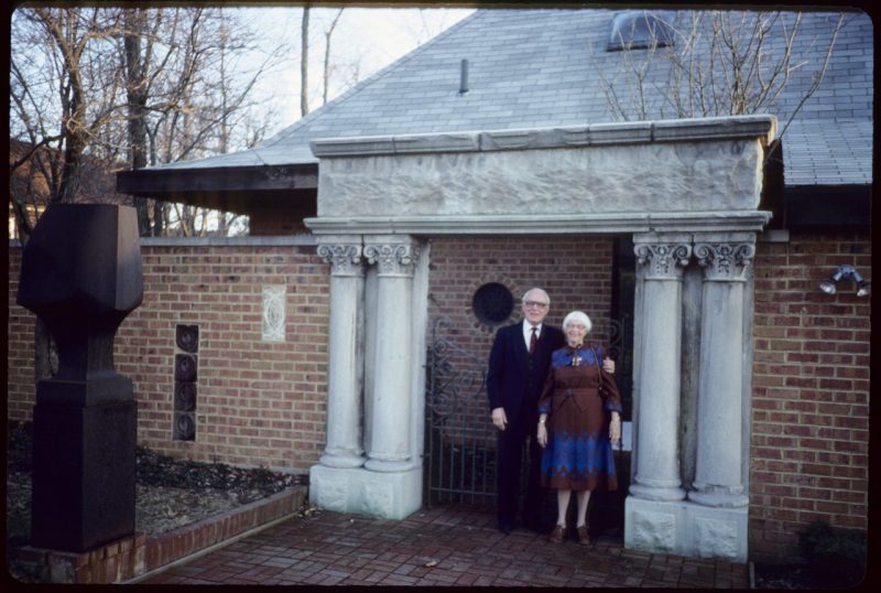 Leonard and Virginia Currie stand outside of their Blacksburg home in 1988.